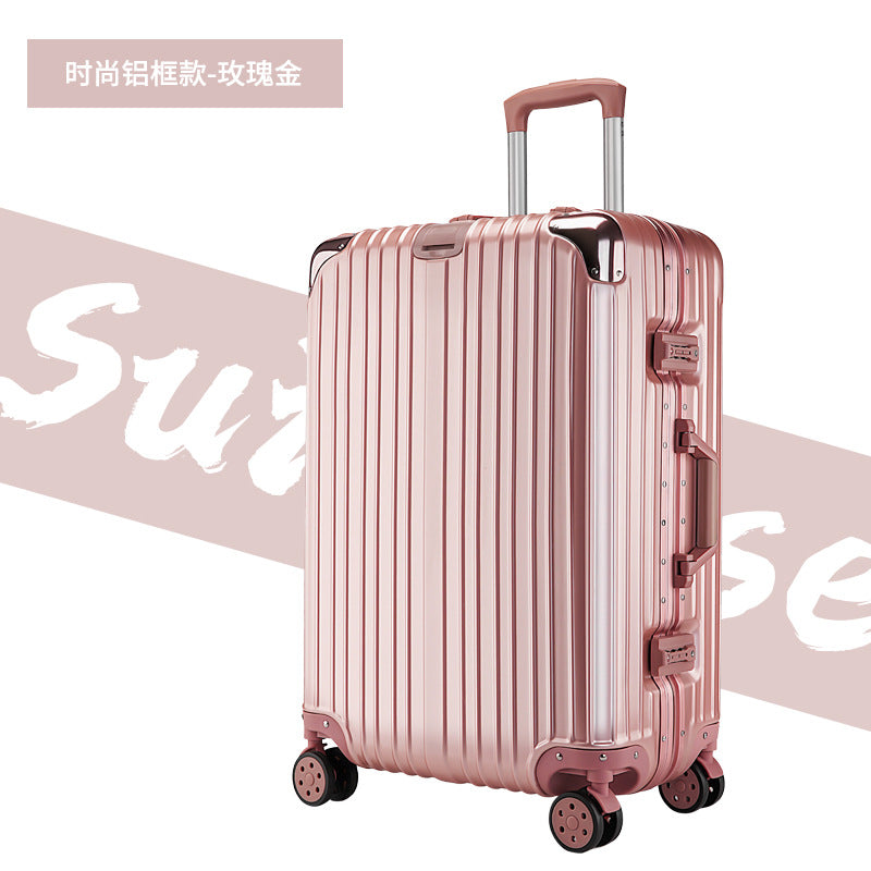 宽拉杆行李箱20寸旅行箱拉杆箱万向轮大容量结实耐用密码箱包24寸
