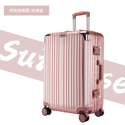 宽拉杆行李箱20寸旅行箱拉杆箱万向轮大容量结实耐用密码箱包24寸