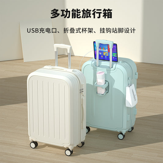 宽拉杆行李箱20寸旅行箱拉杆箱万向轮大容量结实耐用密码箱包24寸