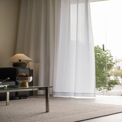 R-3　人気のエコリエ・ホワイトレース・柄出しストライプ。　遮熱・保温・UVカット・遮像